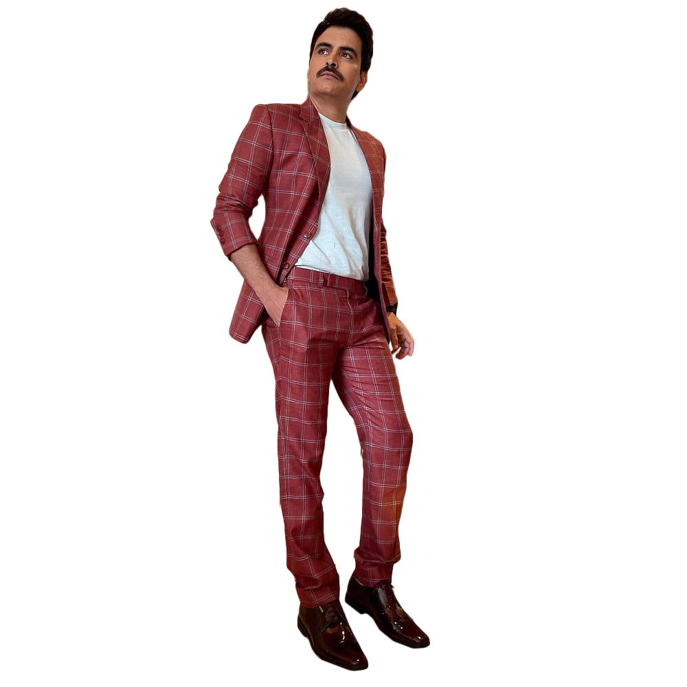 Handsome Wedding Suits Two-Pieces Jacket And Pants Tuxedo Shawl Lapel Slim Formal Party Dance Suit Custom