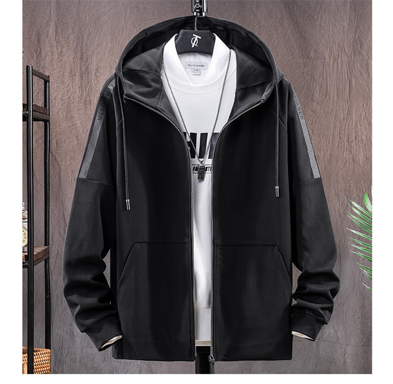 Mens Autumn and Winter Plus Size Coats Mens Zipper Coats with Pockets Hooded Collar Long Sleeved Solid Color Outerwear, Black
Mens Autumn and Winter Plus Size Coats Mens Zipper Coats with Pockets Hooded Collar Long Sleeved Solid Color Outerwear, Black