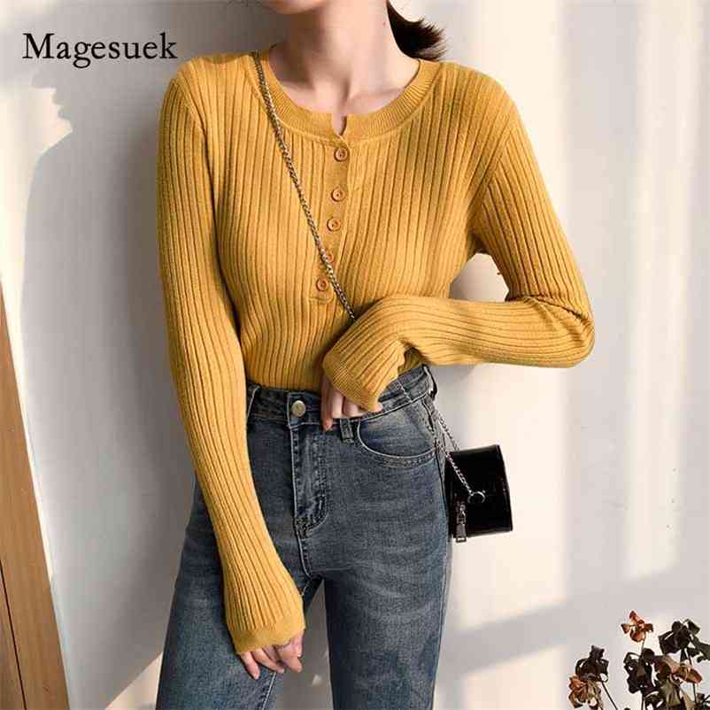 Women Pullovers Knitted Elegant Casual Jumpers Sweater Buttons Autumn Winter O-Neck Chic Bottoming 10973 210518, Black
Women Pullovers Knitted Elegant Casual Jumpers Sweater Buttons Autumn Winter O-Neck Chic Bottoming 10973 210518, Black