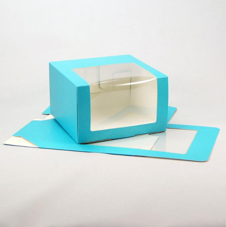 100pcs Paper Hat Box With PVC Window Baseball Cap Beret Party Packing Boxes Gift Packaging SN3468 Wrap