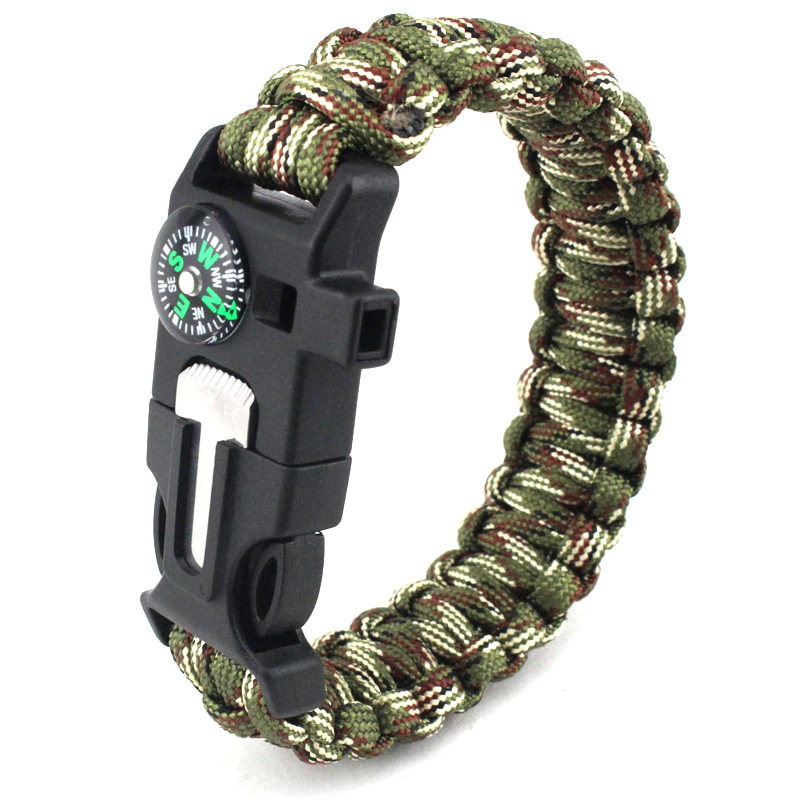 Multifunction Outdoor Camping Survival Cuff Whistle Compass Bracelet Climbing Sport Paracord Bracelets
Multifunction Outdoor Camping Survival Cuff Whistle Compass Bracelet Climbing Sport Paracord Bracelets