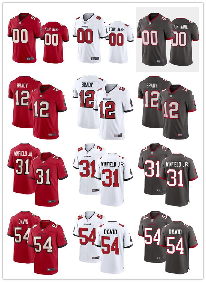 Men Women Youth Tampa Bay Buccaneers 12 Tom Brady 31 Antoine Winfield Jr. 54 Lavonte David custom red Grey White Football Jersey, Black;red
Men Women Youth Tampa Bay Buccaneers 12 Tom Brady 31 Antoine Winfield Jr. 54 Lavonte David custom red Grey White Football Jersey, Black;red