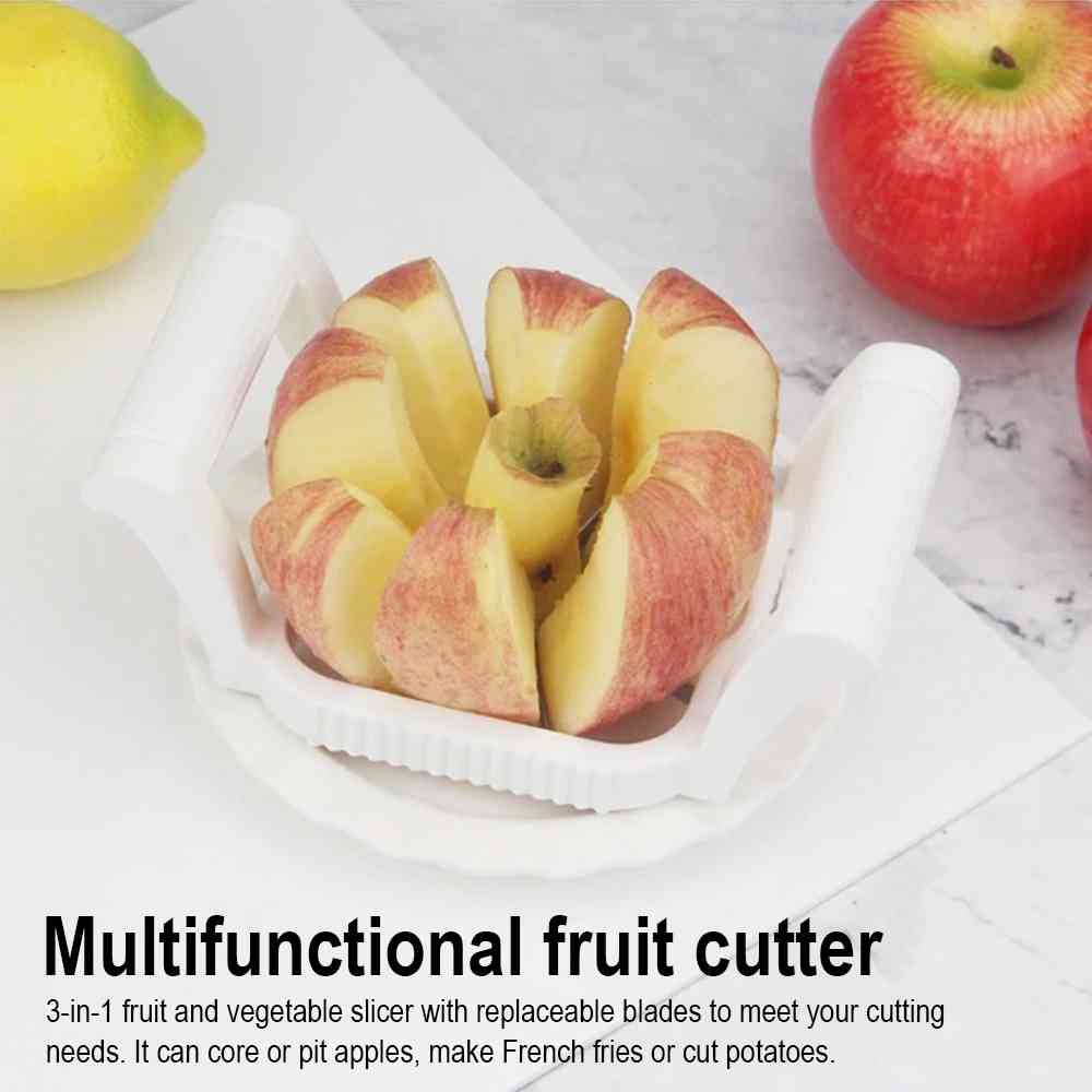 3pcs/Set Vegetable Fruit Cutter Stainless Steel Shredders Potato Chips Pear French Fries Cutter Tools Kitchen Accessories