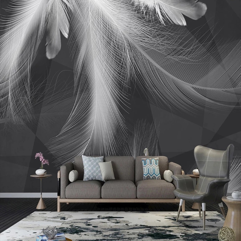 Custom Photo Mural Wallpaper Modern Simple Beautiful Black White Gray Feather Abstract Art Background Wall Decor, Grey
Custom Photo Mural Wallpaper Modern Simple Beautiful Black White Gray Feather Abstract Art Background Wall Decor, Grey