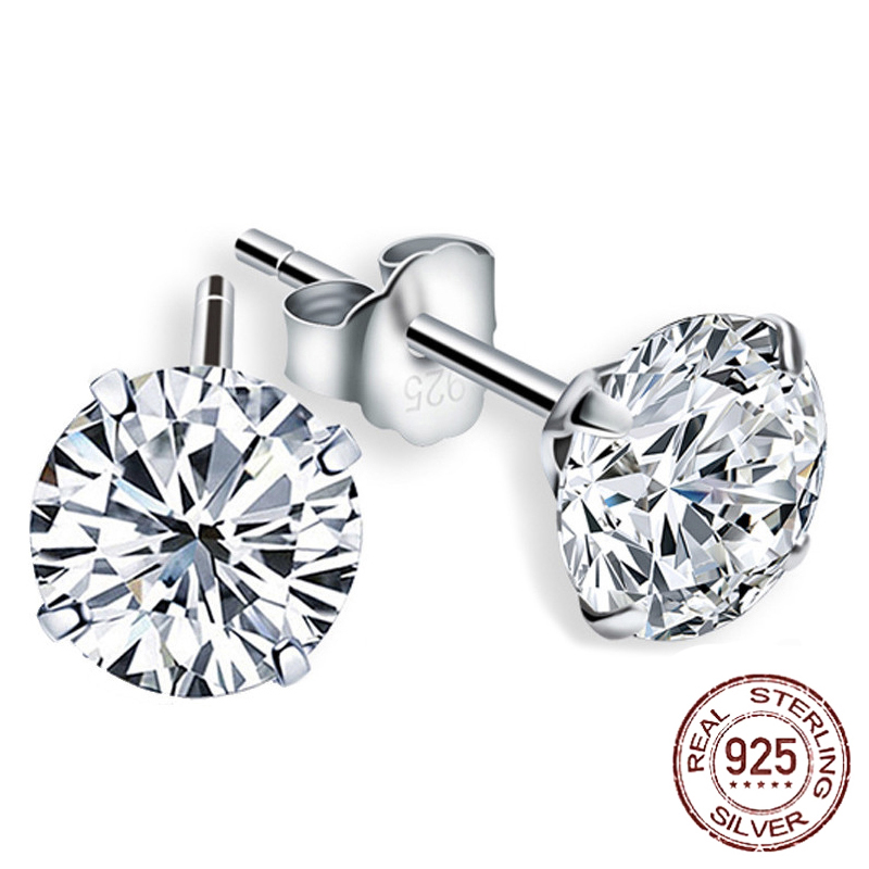 Lady Elegant Solitaire Crystal Stud Earrings For Women Solid Silver 925 Jewelry Dainty Mujer Brincos
Lady Elegant Solitaire Crystal Stud Earrings For Women Solid Silver 925 Jewelry Dainty Mujer Brincos