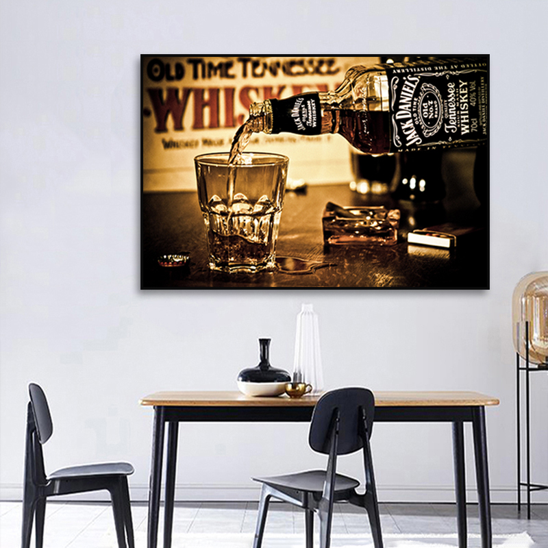 Whiskey Drinks Wall Posters And Prints Modern Canvas Art Painting Home Decor Canvas Wall Art Restaurant Bar Decorative Pictures