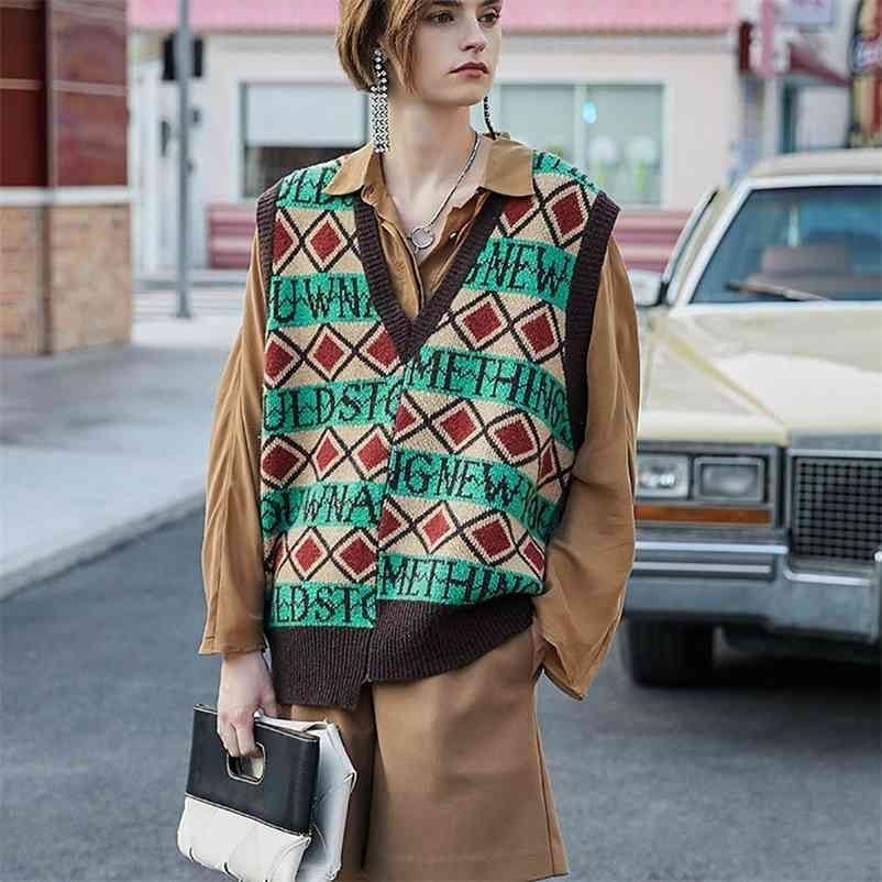fashion woman knitted vest casual sweater chalecos para mujer gilet femme autumn winter vintage warm pullovers top 210517, As picture
fashion woman knitted vest casual sweater chalecos para mujer gilet femme autumn winter vintage warm pullovers top 210517, As picture