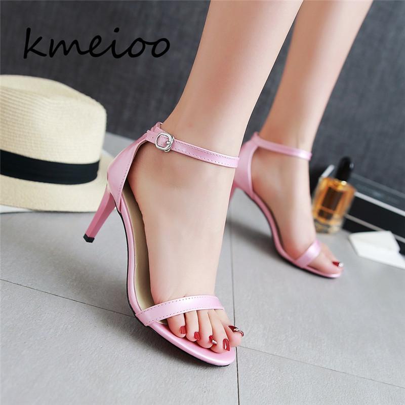 Kmeioo Women High Heels Sandals Concise Solid Open Toe Buckle Sexy Women's Party Sandal Summer Shoes, Black
Kmeioo Women High Heels Sandals Concise Solid Open Toe Buckle Sexy Women's Party Sandal Summer Shoes, Black
