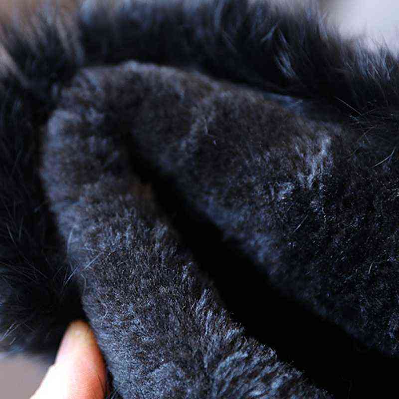 Children Shoes for Girl Kids Fashion Martin Boots Korean Winter Platform Boots Warm Leather Solid Black Little Girl Shoes 211108