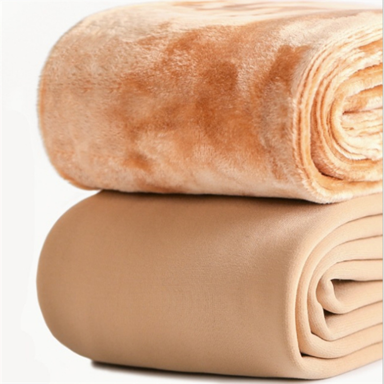 Silk Flesh Colored Leggings Plush Thickened Autumn and Winter Pantyhose Bottomed Cola Stockings Yiwu