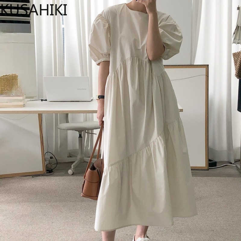 Causal Patchwork Chic Woman Dress Korean Puff Short Sleeve O-neck Vestidos Femme Summer Sweet Dresses 6G661 210603, Blue
Causal Patchwork Chic Woman Dress Korean Puff Short Sleeve O-neck Vestidos Femme Summer Sweet Dresses 6G661 210603, Blue