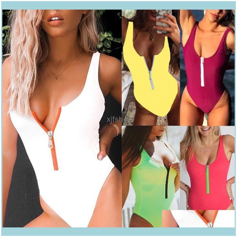 Suits Beach Equipment Water Sports & Outdoorssexy One-Piece Zipper Solid Color Swimsuit For Women Bikini Fashion Summer Ladies Swimwear Beac
Suits Beach Equipment Water Sports & Outdoorssexy One-Piece Zipper Solid Color Swimsuit For Women Bikini Fashion Summer Ladies Swimwear Beac