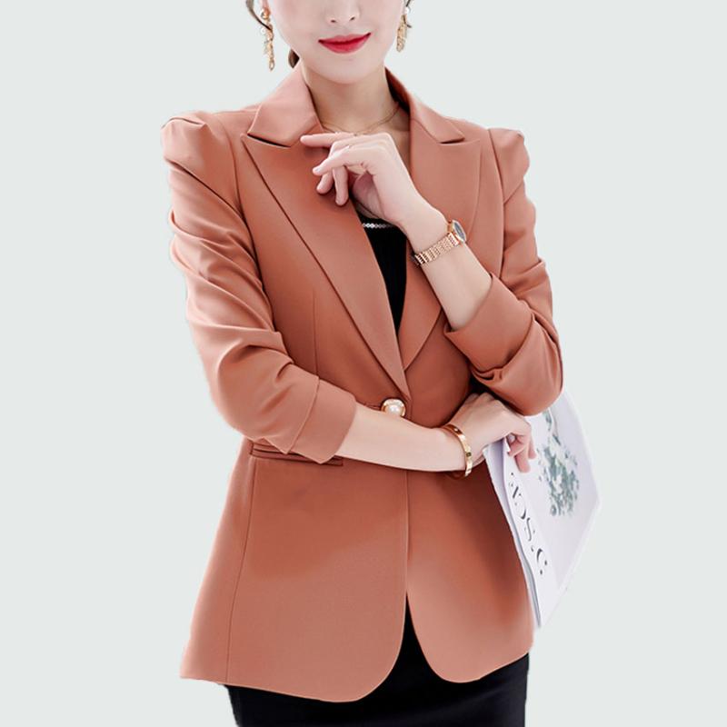 Women's Suits & Blazers Women And Jackets Work Office Lady Suit Slim 2021 5 Colors Single Button Business Female Blazer Coat, Black
Women's Suits & Blazers Women And Jackets Work Office Lady Suit Slim 2021 5 Colors Single Button Business Female Blazer Coat, Black