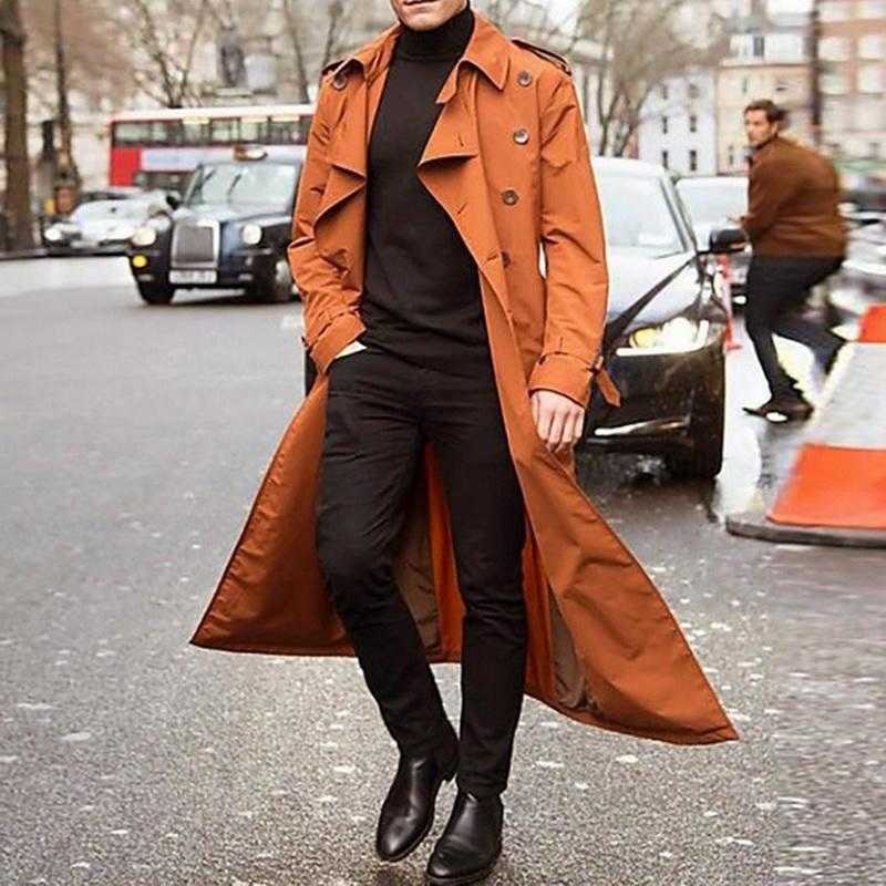 Men's Trench Coats 2021 Thin Men Coat Long Slim Double-breasted Lapel Windbreaker Male Fashion Spring Autumn Design, Yellow
Men's Trench Coats 2021 Thin Men Coat Long Slim Double-breasted Lapel Windbreaker Male Fashion Spring Autumn Design, Yellow