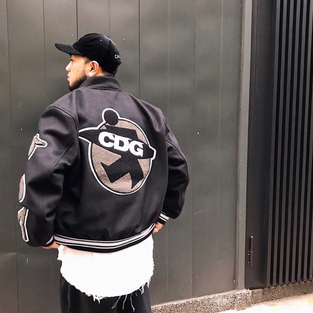 vibe style CDG () stu heavy industry towel Embroidered Baseball Jacket jacket correct version, Black;brown
vibe style CDG () stu heavy industry towel Embroidered Baseball Jacket jacket correct version, Black;brown