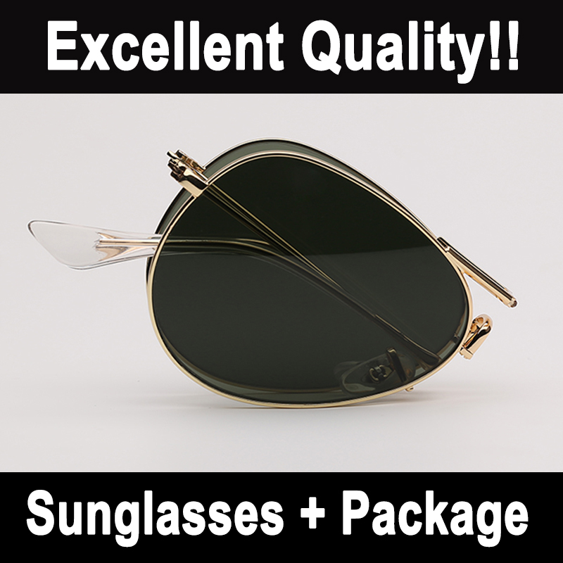 High Quality Sunglasses Classic Design Foldable Sunglasses Vintage Pilot Sun Glasses Men Women Glass Eyeglasses Fashion Metal Frame Eyewear UV Protection Lenses
High Quality Sunglasses Classic Design Foldable Sunglasses Vintage Pilot Sun Glasses Men Women Glass Eyeglasses Fashion Metal Frame Eyewear UV Protection Lenses