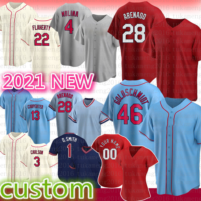 New Baseball Jersey 28 Nolan Arenado Mens 46 Paul Goldschmidt Women 4 Yadier Molina 1 Ozzie Smith 22 Jack Flaherty 3 Dylan Carlson 25 Dexter Fowler 13 Matt Carpenter, Mens(hongque)
New Baseball Jersey 28 Nolan Arenado Mens 46 Paul Goldschmidt Women 4 Yadier Molina 1 Ozzie Smith 22 Jack Flaherty 3 Dylan Carlson 25 Dexter Fowler 13 Matt Carpenter, Mens(hongque)