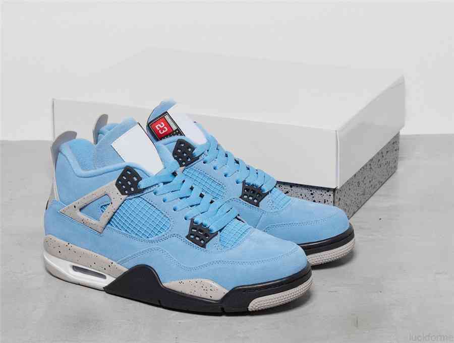 Authentic 4 SE University Blue Tech Grey Athletic Shoes 4S White Black Genuine Suede Men Women Trainers Sneakers With Original Box
Authentic 4 SE University Blue Tech Grey Athletic Shoes 4S White Black Genuine Suede Men Women Trainers Sneakers With Original Box