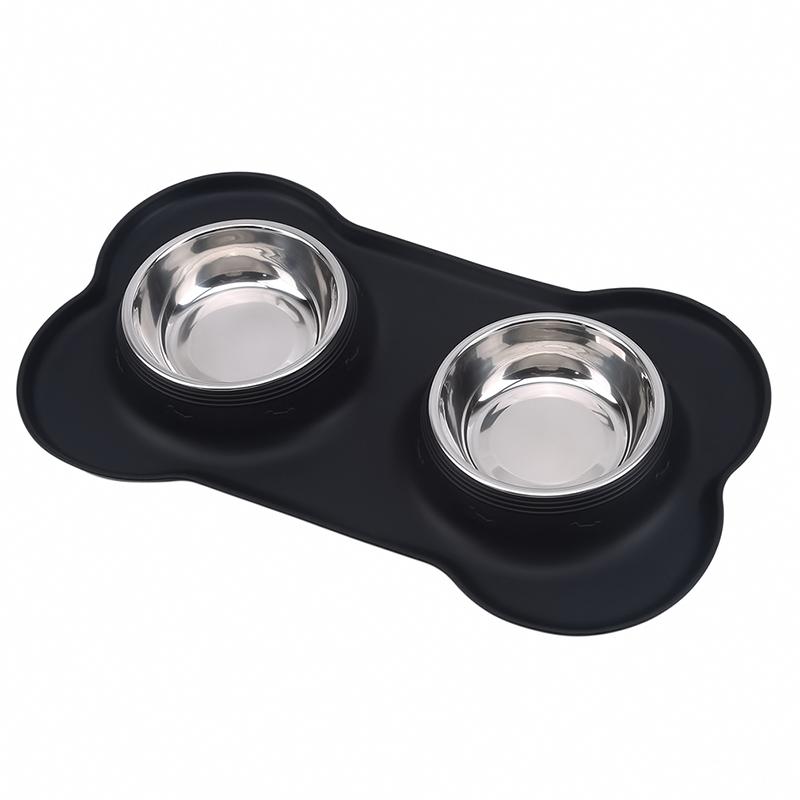 Cat Bowls & Feeders Practical Dog Stainless Steel Water And Food Feeder With Non Spill Skid Resistant Silicone Mat For Pets Puppy Small Medi
Cat Bowls & Feeders Practical Dog Stainless Steel Water And Food Feeder With Non Spill Skid Resistant Silicone Mat For Pets Puppy Small Medi