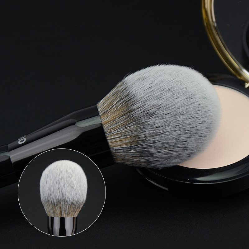 New Black PRO Bronzer Brush #80 Extra Large Round Domed Soft Brisltes Powder Beauty Cosmetics Tool z250527R64U