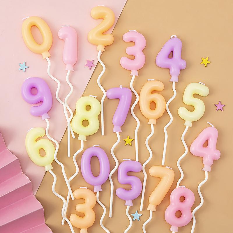 Other Event & Party Supplies Baking Cake Digital Candle Makaron Color Balloon Children's Birthday Decoration Dessert Plug-In Baby Shower
Other Event & Party Supplies Baking Cake Digital Candle Makaron Color Balloon Children's Birthday Decoration Dessert Plug-In Baby Shower