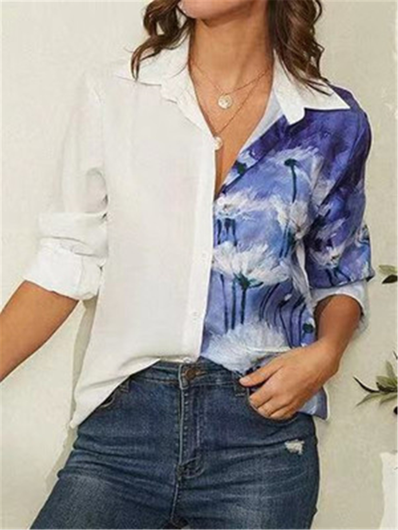 Women Digital Printing Shirts Fashion Trend Spring Stand Collar Long Sleeve Fit Casual Blouses Designer Famale Loose Print Shirt Clothes
Women Digital Printing Shirts Fashion Trend Spring Stand Collar Long Sleeve Fit Casual Blouses Designer Famale Loose Print Shirt Clothes