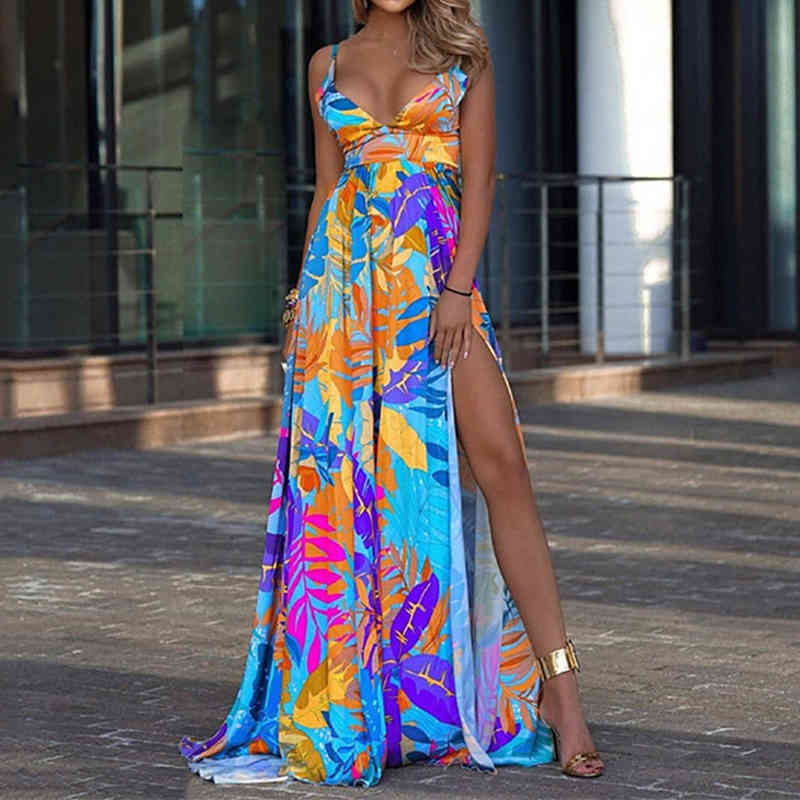 Fashion Women Sleeveless Boho Floral Print Long Maxi Dress Backless Evening Party Summer Beach Sundress Dresses Summer 210521, Rose red
Fashion Women Sleeveless Boho Floral Print Long Maxi Dress Backless Evening Party Summer Beach Sundress Dresses Summer 210521, Rose red