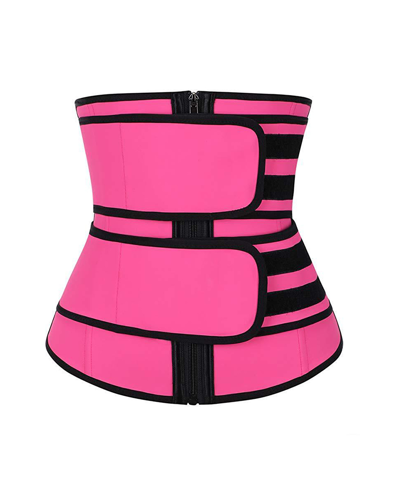 New Plus Size Waist Trainer Slimming Belt Body Shaper For Women Tummy Modeling Strap Corset Waist Cincher Sport Trimmer Girdle 210415
