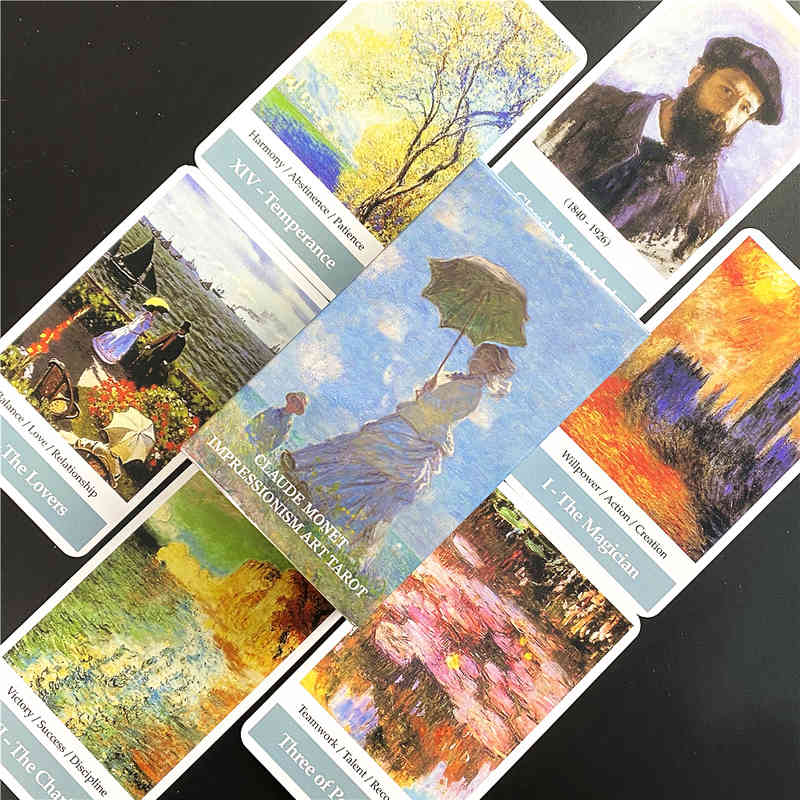 HAY HOUSE Claude Monet Tarot Deck Impressionism Art Tarot Card Game Gift With Pdf Guidebook Card Game Board Game DIXIT
HAY HOUSE Claude Monet Tarot Deck Impressionism Art Tarot Card Game Gift With Pdf Guidebook Card Game Board Game DIXIT
