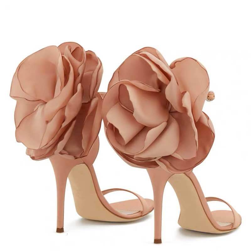 Sandals Big Flower Decor Bridal Shoes Pink Black Lady Party Dress Formal Evening High Heel Designer Women J51U
Sandals Big Flower Decor Bridal Shoes Pink Black Lady Party Dress Formal Evening High Heel Designer Women J51U