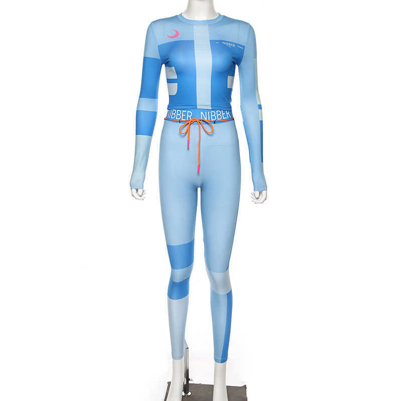 BOOFEENAA Fall Winter Sexy Tracksuit Women Two Piece Outfits Sports Fitness High Waist Leggings Matching Sets Sweatsuit C87-AF24 Y0625