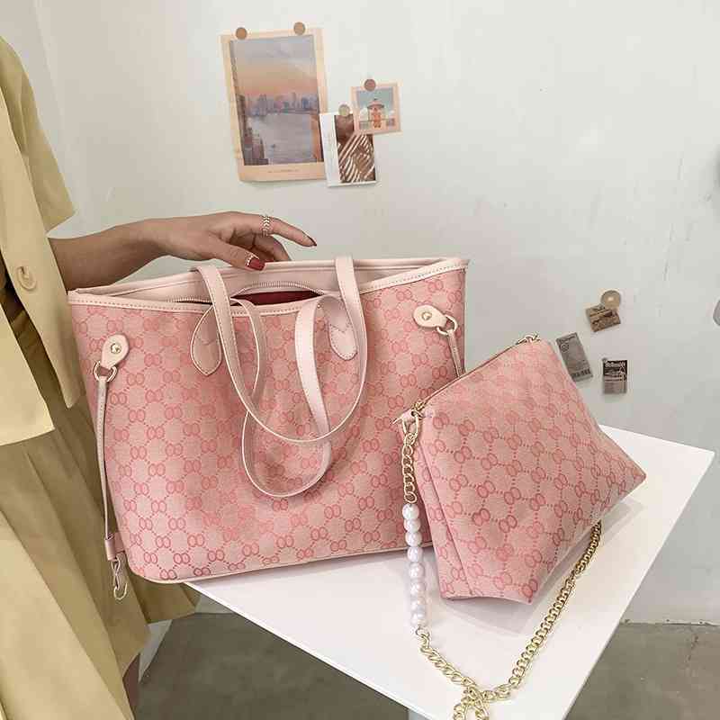 Design new women's large capacity Tote Bag Canvas nylon jacquard sling shoulder underarm bag design Handbags, Pink not including small bag
Design new women's large capacity Tote Bag Canvas nylon jacquard sling shoulder underarm bag design Handbags, Pink not including small bag