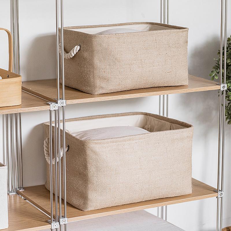 Storage Baskets Natural Style Thickened Jute Fabric Box With Drawstring Folding Bucket Cotton Rope Handle Sundries Basket
Storage Baskets Natural Style Thickened Jute Fabric Box With Drawstring Folding Bucket Cotton Rope Handle Sundries Basket