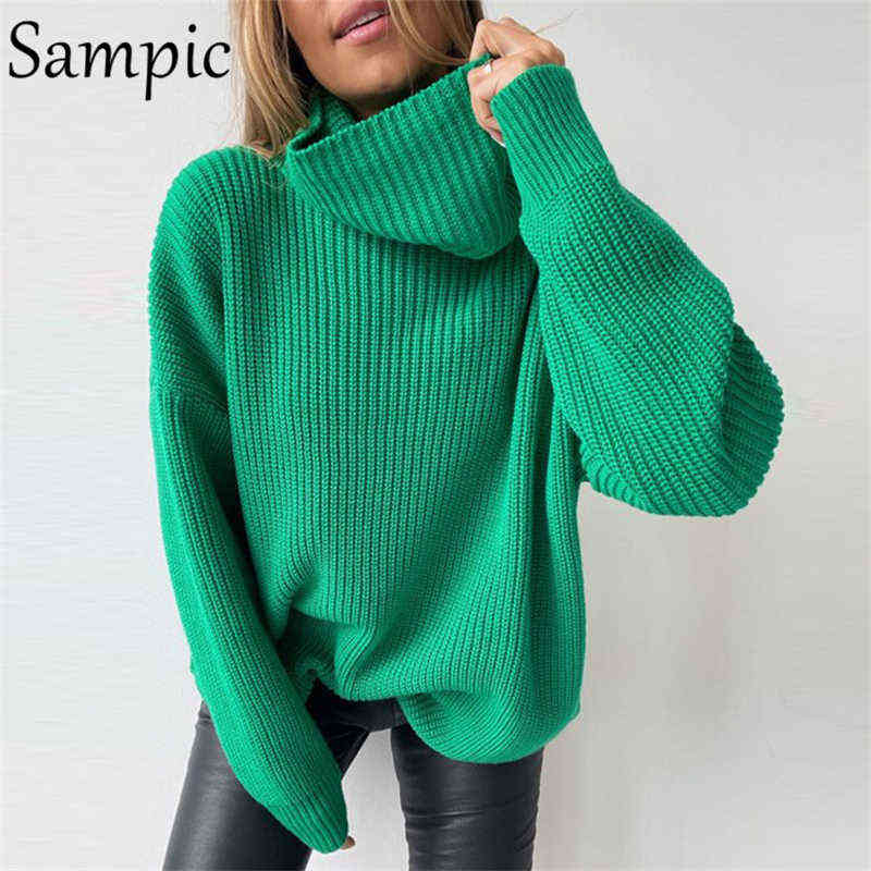 Sampic Casual Knitted Long Sleeve Oversized Loose Pullover Turteneck Sweater Women Tops 2021 Autumn Winter Fashion Sweater Y2K Y1110, Green
Sampic Casual Knitted Long Sleeve Oversized Loose Pullover Turteneck Sweater Women Tops 2021 Autumn Winter Fashion Sweater Y2K Y1110, Green