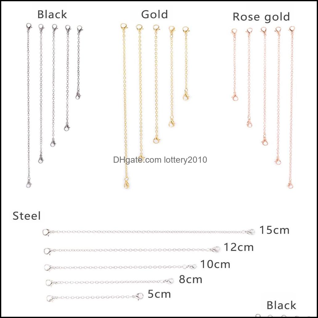 Chains Jewelry Findings & Components 10 Packs Two-Headed Lobster Clasp Necklace Tail Chain Bracelet Extension Metal Extended Extensiontail F
Chains Jewelry Findings & Components 10 Packs Two-Headed Lobster Clasp Necklace Tail Chain Bracelet Extension Metal Extended Extensiontail F