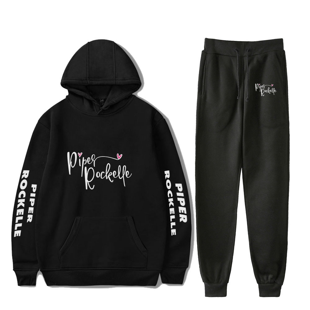 Print Piper Rockelle Merch Hoodies and Pants Cool Two Piece Set Hooded Suit Velvet Plus Size for Men/women, Black
Print Piper Rockelle Merch Hoodies and Pants Cool Two Piece Set Hooded Suit Velvet Plus Size for Men/women, Black