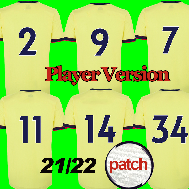 Player Version Away Yellow soccer jersey 21/22 Gunners soccer shirt 2021/2022 Football uniforms, Black;yellow
Player Version Away Yellow soccer jersey 21/22 Gunners soccer shirt 2021/2022 Football uniforms, Black;yellow