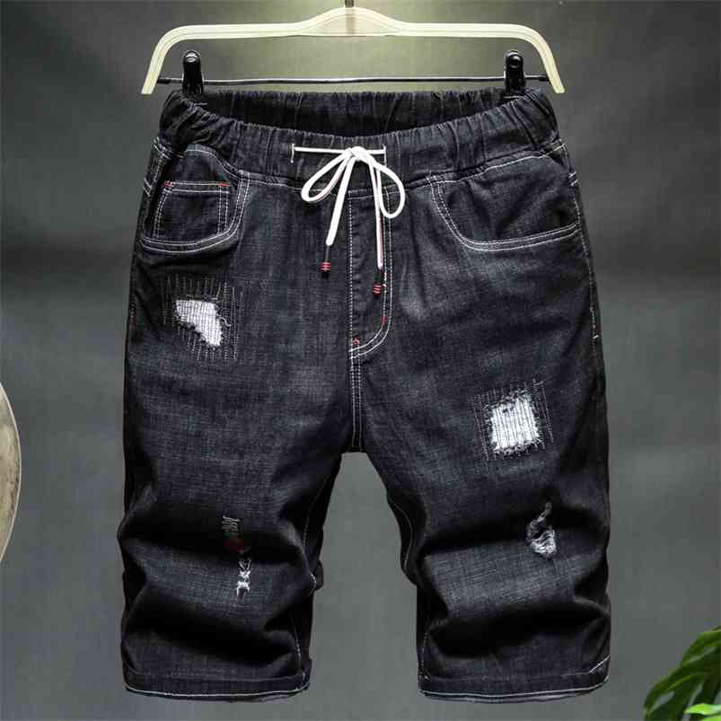Plus Size 6XL 7XL 9XL 10XL Men's Ripped Loose Denim Shorts Summer Black Blue Drawstring Short Jeans Male Brand Clothes 210720
Plus Size 6XL 7XL 9XL 10XL Men's Ripped Loose Denim Shorts Summer Black Blue Drawstring Short Jeans Male Brand Clothes 210720