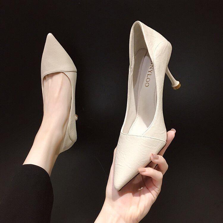 Dress Shoes Women High Heels Slip On Office Lady OL Work Pumps Pointed Toe Thin Heel Leather 7cm, Black
Dress Shoes Women High Heels Slip On Office Lady OL Work Pumps Pointed Toe Thin Heel Leather 7cm, Black