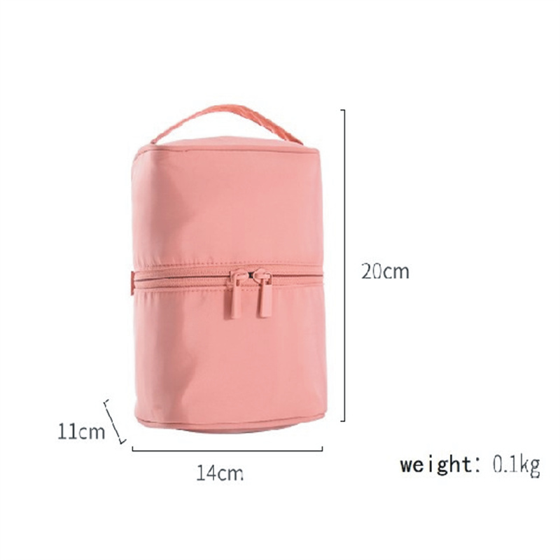 Multifunctional storage makeup bag Portable travel cylinder hand wash bag five color folding Cosmetic bags