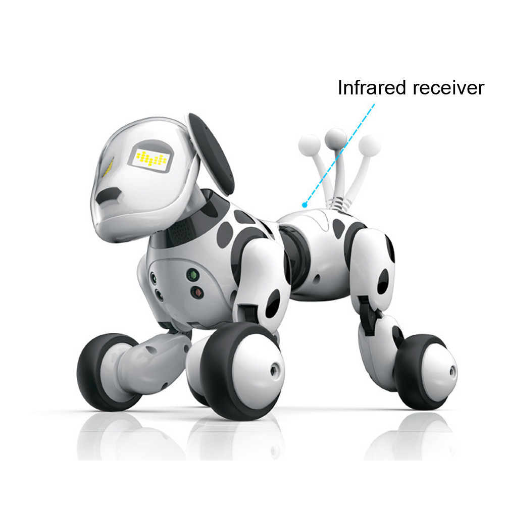 Electronics RobotsChild Holiday Best gift RC toys walking dog 2.4G Wireless Remote Control Smart Dog Electronic Pet Educational
