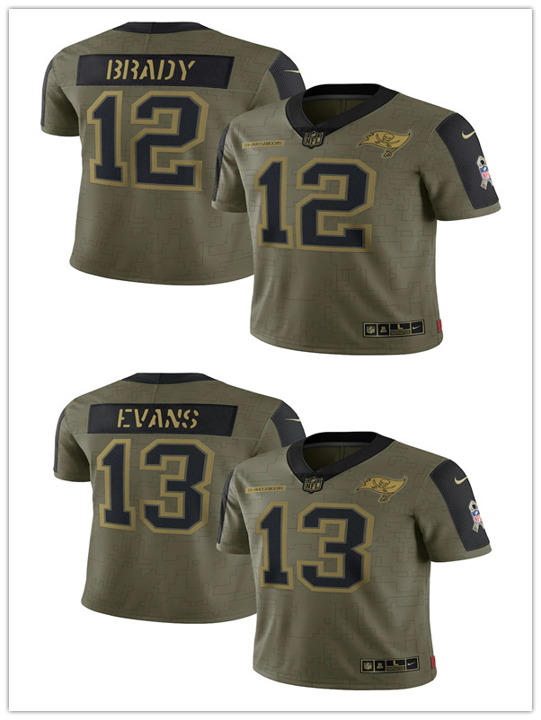 TampaBayBuccaneersMEN WOMEN YOUTH Tom Brady Mike Evans 2021 Salute To Service Limited football Jersey
TampaBayBuccaneersMEN WOMEN YOUTH Tom Brady Mike Evans 2021 Salute To Service Limited football Jersey