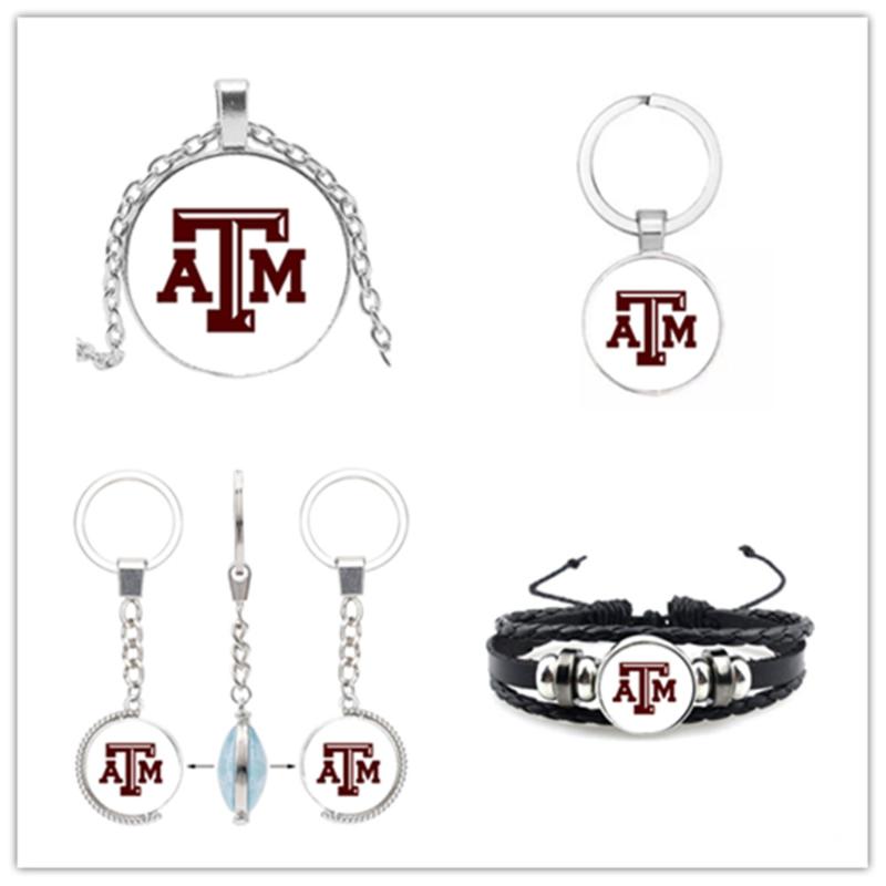 Charm Bracelets University Sport Bracelet Football TEXAS Charms A&M AGGIES Keychains Necklace DIY Jewelry For Man Woman Fans
Charm Bracelets University Sport Bracelet Football TEXAS Charms A&M AGGIES Keychains Necklace DIY Jewelry For Man Woman Fans