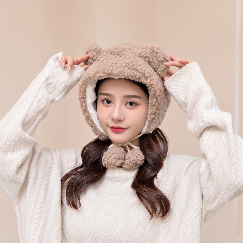 Beanie/Skull Caps Female Hat 2021 Wild Winter Warm Round Face Big Thinner Scarf One Sweet And Cute Kawaii Bear Ears Plush Ball Matte, White
Beanie/Skull Caps Female Hat 2021 Wild Winter Warm Round Face Big Thinner Scarf One Sweet And Cute Kawaii Bear Ears Plush Ball Matte, White