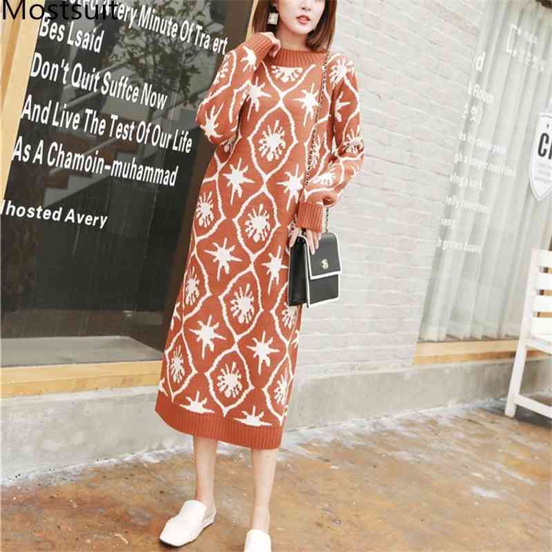 Autumn Winter Thicken Knitted Sweater Long Dress Women Sleeve O-neck Straight Dresses Casual Fashion Vestidos Femme 210518, Camel
Autumn Winter Thicken Knitted Sweater Long Dress Women Sleeve O-neck Straight Dresses Casual Fashion Vestidos Femme 210518, Camel