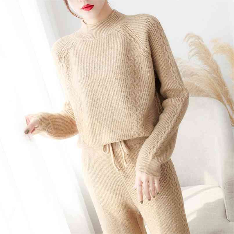 Fashion women' suits autumn and winter fashion very fairy knitted wide leg pants two-piece suit 210520, Camel
Fashion women' suits autumn and winter fashion very fairy knitted wide leg pants two-piece suit 210520, Camel