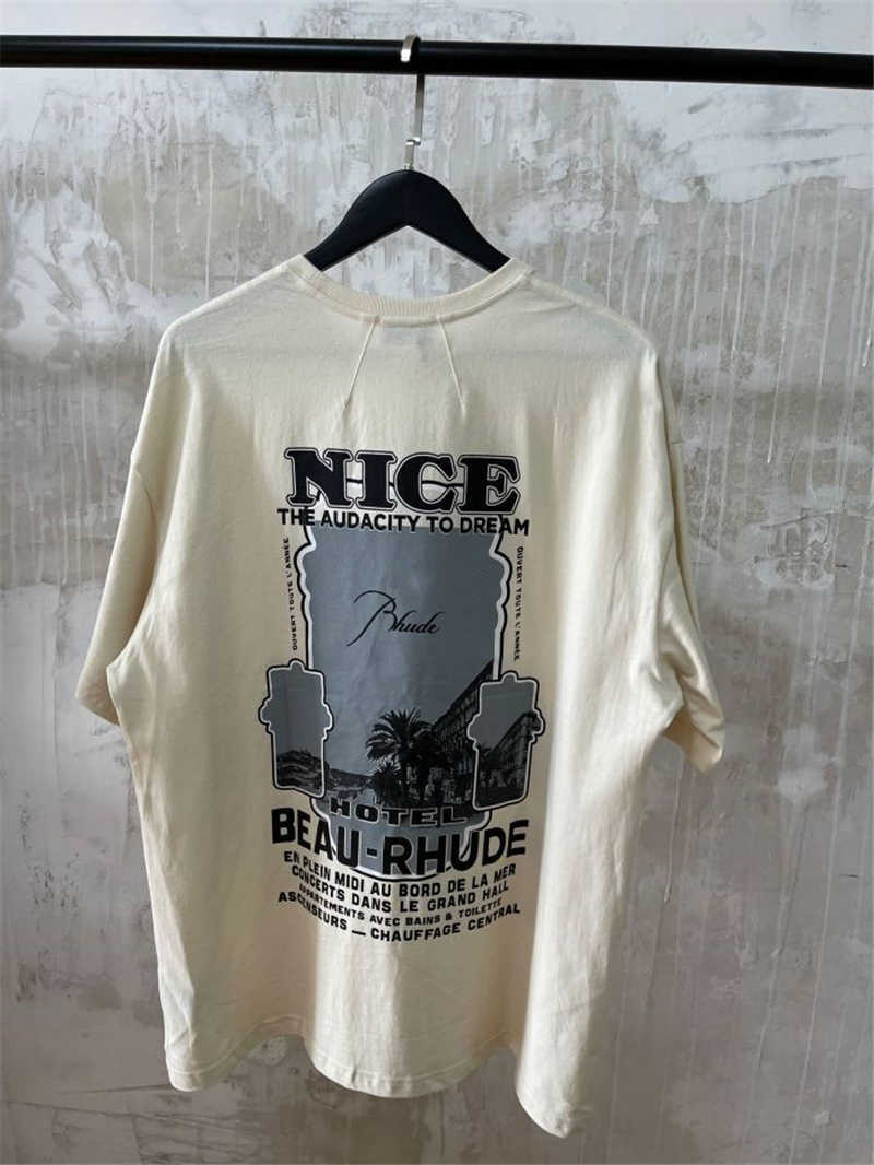Men Women 1:1 High Quality T Shirt Rhude Tee Collar Tag Tops Short Sleeve Apricot RHUDE T-shirt X0726, White;black
Men Women 1:1 High Quality T Shirt Rhude Tee Collar Tag Tops Short Sleeve Apricot RHUDE T-shirt X0726, White;black