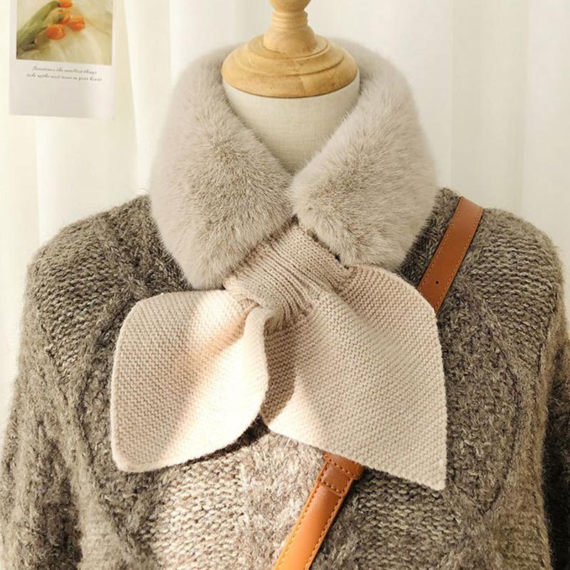 Scarves Plush Scarf Faux Fur Collar Neck Warmer Knitting Wool Soft Warm Peach Heart Cross Solid Color Long Skinny Winter 
Scarves Plush Scarf Faux Fur Collar Neck Warmer Knitting Wool Soft Warm Peach Heart Cross Solid Color Long Skinny Winter
