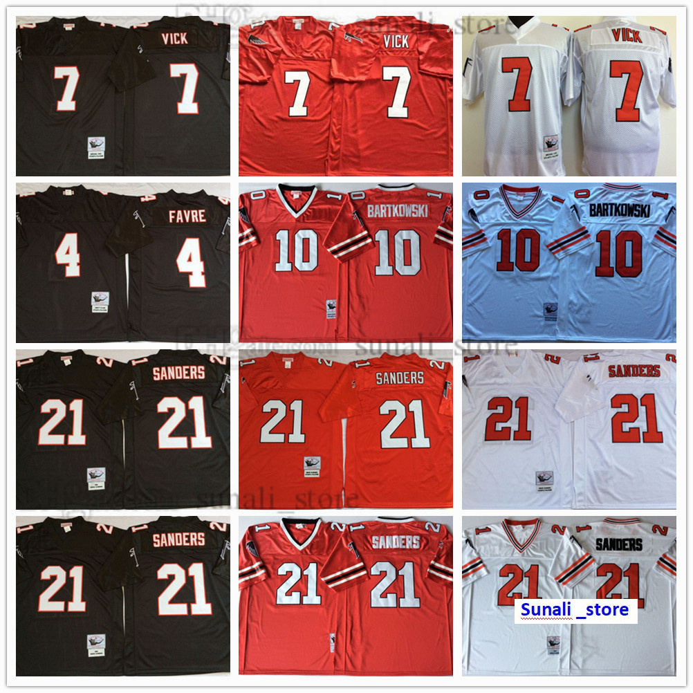NCAA Football 4 Brett Favre Jerseys 7 Michael Vick 10 Steve Bartkowski 21 Deion Sanders Team Red Black White Man Vintage All Stitched
NCAA Football 4 Brett Favre Jerseys 7 Michael Vick 10 Steve Bartkowski 21 Deion Sanders Team Red Black White Man Vintage All Stitched