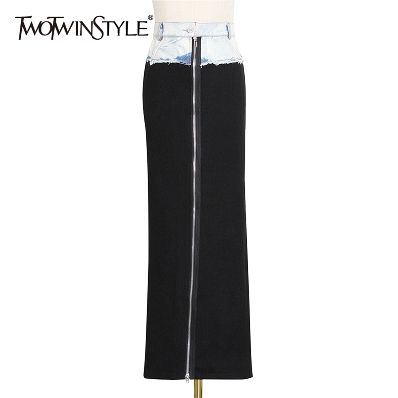 Patchwork Denim Front Split Skirt For Women High Waist Streetwear Skirts Female Fashion Clothing Autumn 210521, Aspictrue
Patchwork Denim Front Split Skirt For Women High Waist Streetwear Skirts Female Fashion Clothing Autumn 210521, Aspictrue